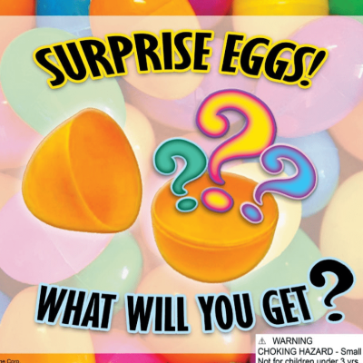 Assorted Surprise Egg Mix Filled with Toys for 2-Inch Gashapon Machines