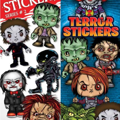 Terror Stickers #2 – 300-Count Creepy Cartoon Vending Stickers in Folders