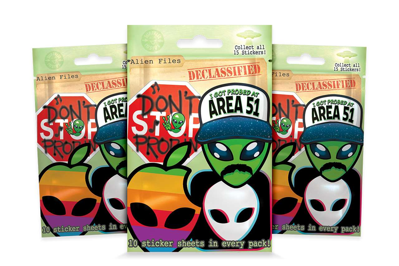 Alien Hanger Stickers