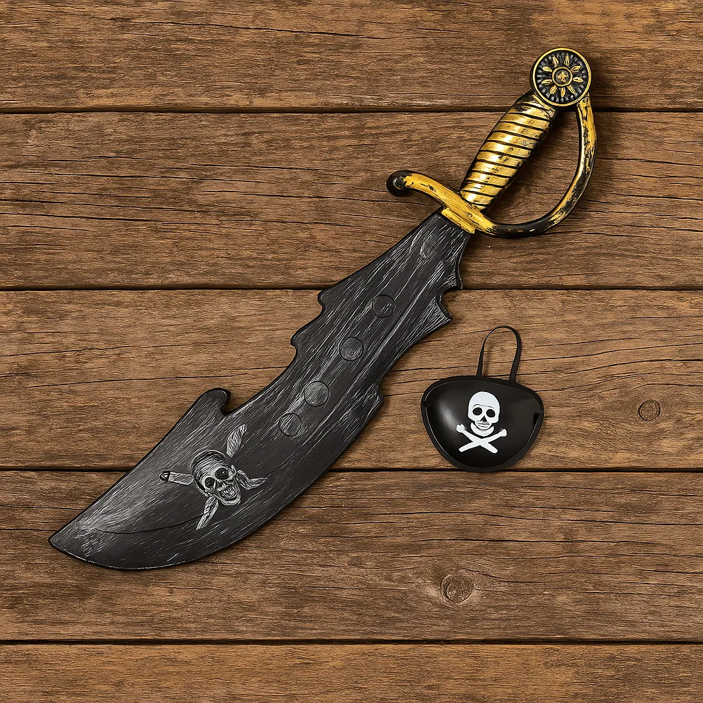 Bulk Pirate Sword and Eyepatch Set - 24 Dozen