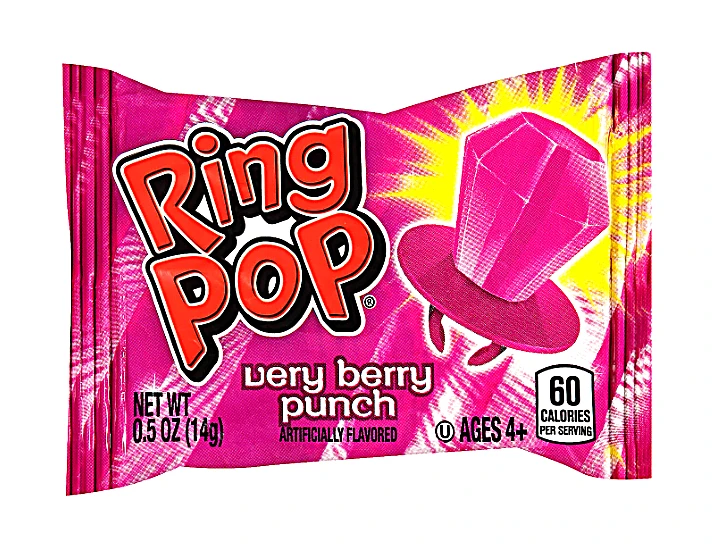Single Very Berry Punch Ring Pop