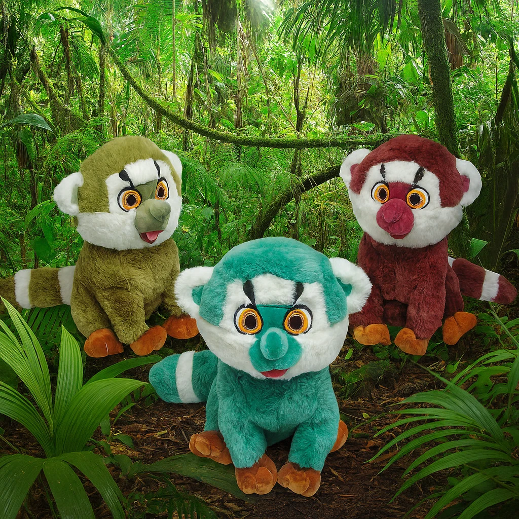 13.5 Inch Jumbo Plush Lemurs – Jungle Party Supplies and Crane Prizes