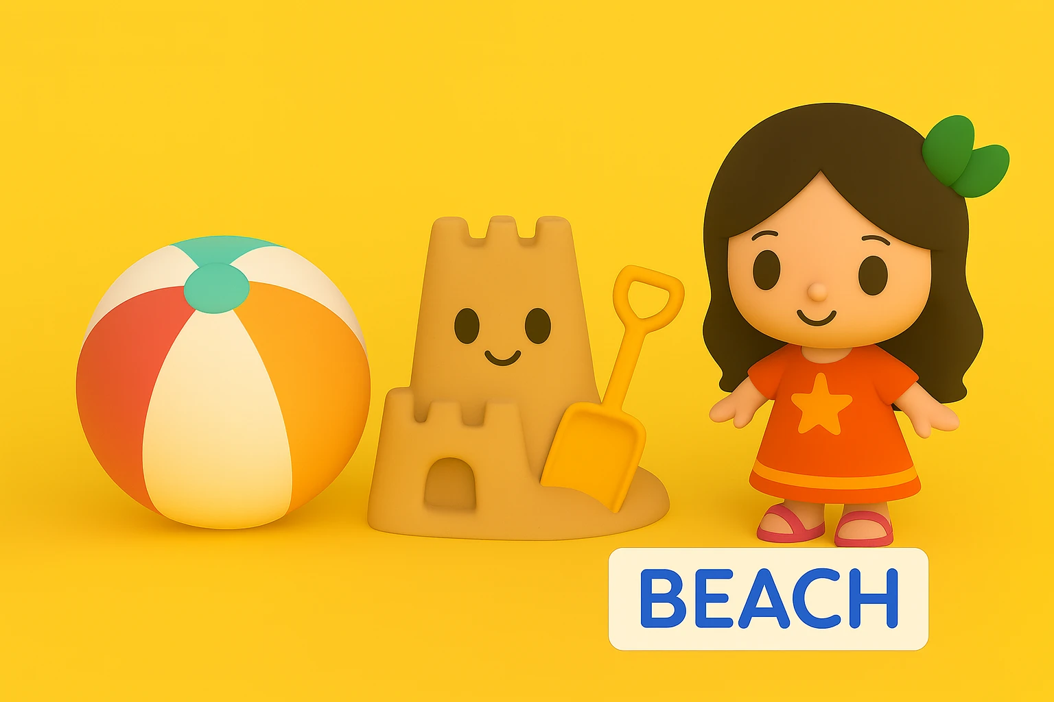 Beach theme tile