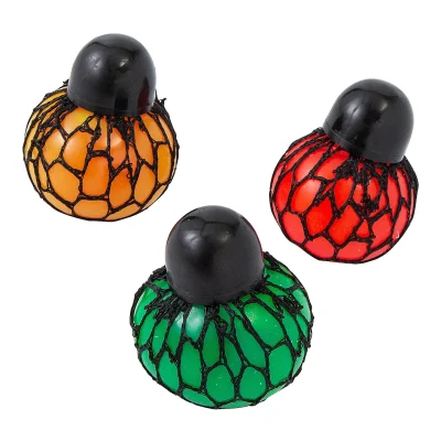 Mini Color Changing Squeeze Balls Mesh Stress Toys Assorted Colors