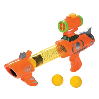 Plastic Air Blaster Ball Gun Foam Ball Launcher Close Up