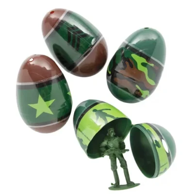 3" Toy-Filled Army Egg Capsules – 432 Count