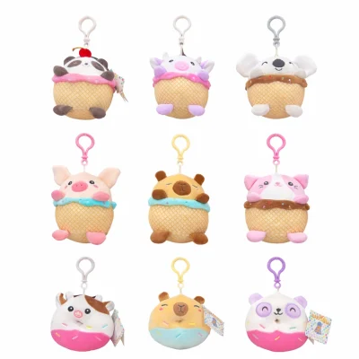 Mini Dessert Plush Clip Mix 3–5 Inch (396 pcs) | Bulk Vending Plush
