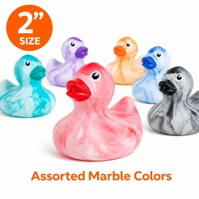 2 inch marble patterned ducks