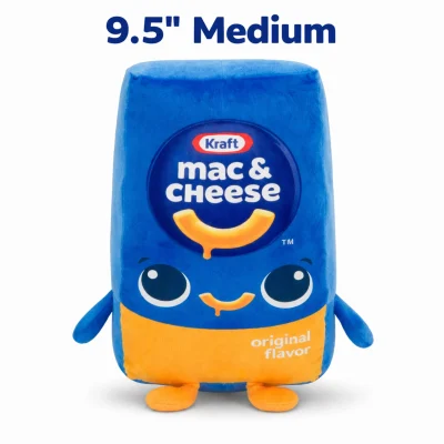 9.5 inch kraft mac and cheese plush medium arcade prize bulk vending toy SKU C21781
